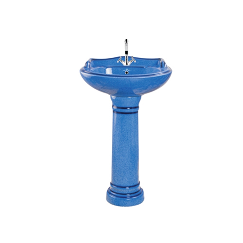 Satin Stargold Alpine Blue Rustic Collection Wash Basin