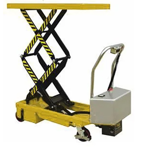 Hydraulic Scissor Lift Table - Mild Steel, 1500mm Height, Yellow | Industrial Use, Enhanced Durability and Load Capacity