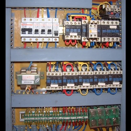 Electric Control Panel - Mild Steel Material, Painted Surface Finish | Metal Base Cover, Warranty Included, Control Box Type