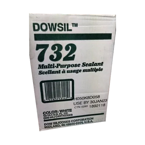 White Dow Corning 732 Rtv Silicone Sealant