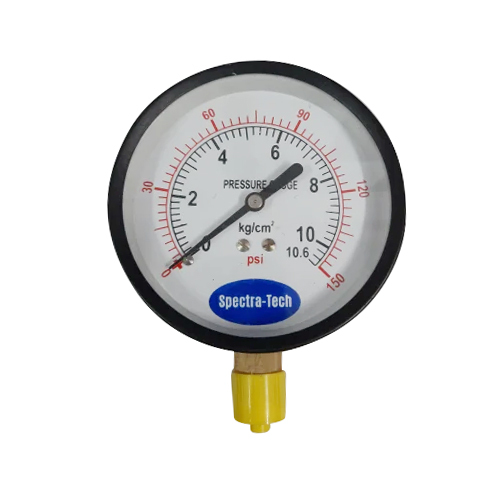 Polished Industrial Analog Pressure Gauge