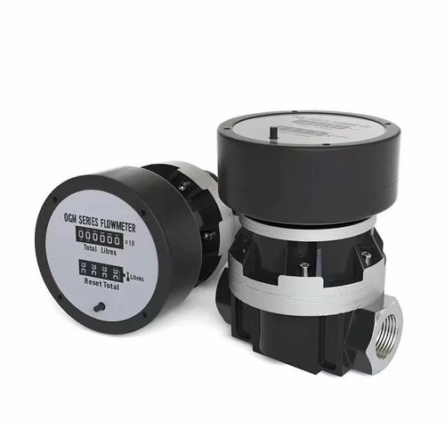 White Oval Gear Flow Meter