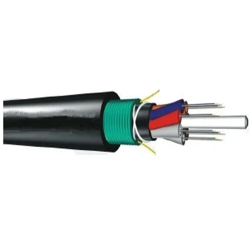 6 Core Single Mode Armored Fiber Optic Cable Armored Material: Pvc