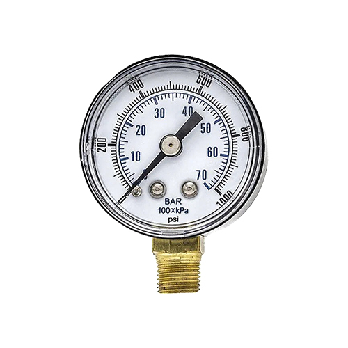 Silver Analog Pressure Gauge