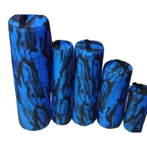 Blue Cylindrical Yoga Bolster