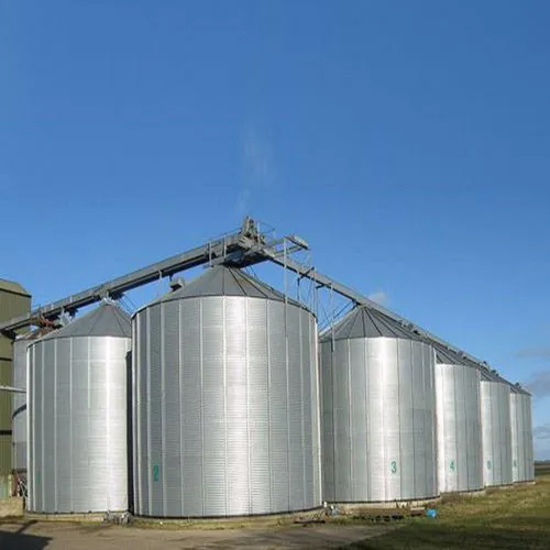 Zinc Aluminium Grain Storage Silo Application: Industrial