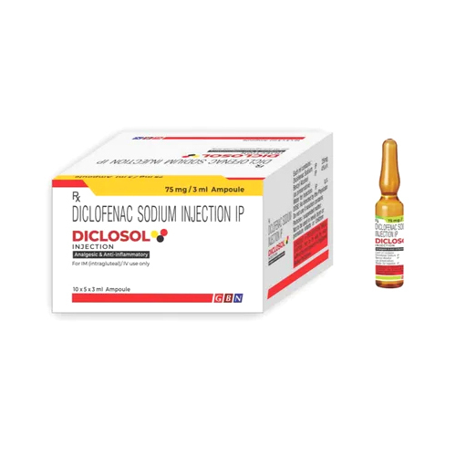 Liquid Ampoule Diclofenac Sodium Injection Ip