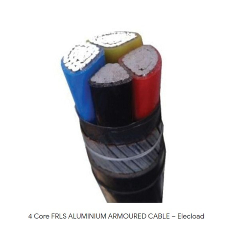 Black Armoured  Aluminium Cable