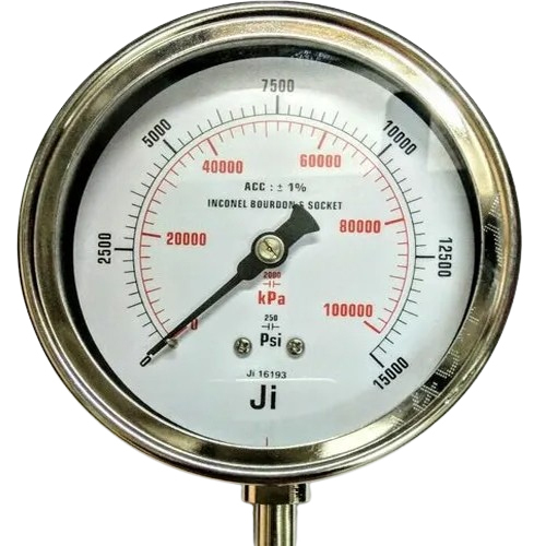 Analog Pressure Gauge - Dial Material: Glass