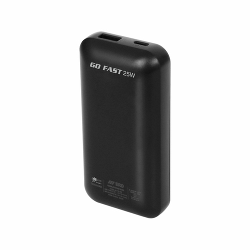 Erd Pb-120 Power Bank 10000 Mah, Black Body Material: Plastic