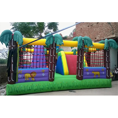 Multicolor Inflatables Jungle Themes Bouncy Game