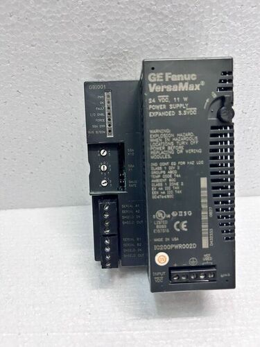 GEFANUC IC200PWR002D 24VDC 11w POWER SUPPLY EXPANDED3.3VDC IC200GBI001-GJ GENIUS