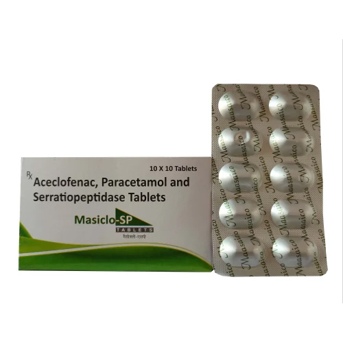 Aceclofenac Paracetamol And Serratiopeptidase Tablets - Drug Type: General Medicines