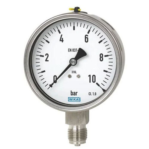 Analog Pressure Gauge - Color: Silver