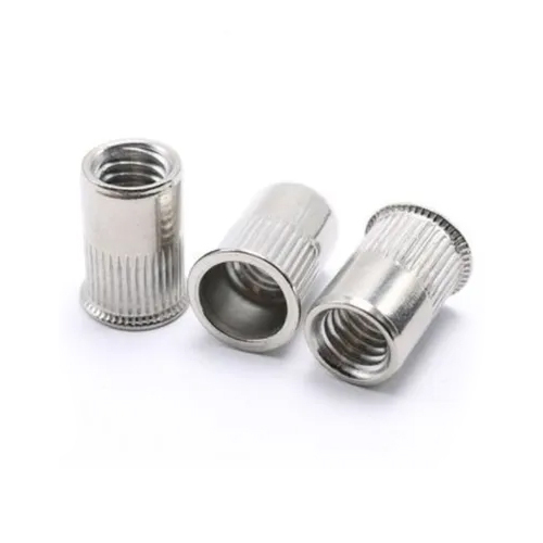 Mild Steel Insert Nuts - Color: Silver