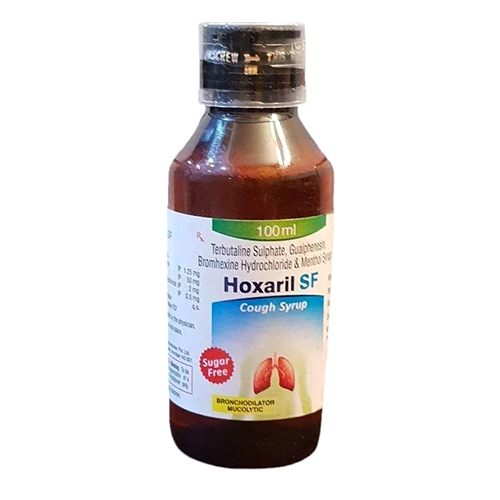 100 Ml Terbutaline Sulphate Guaiphenesin Bromhexine Hydrochloride And Menthol Syrup - Drug Type: General Medicines