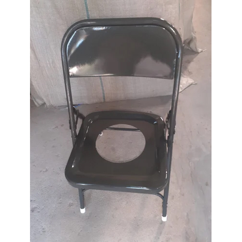 Iron Commode Chair - Color: Black