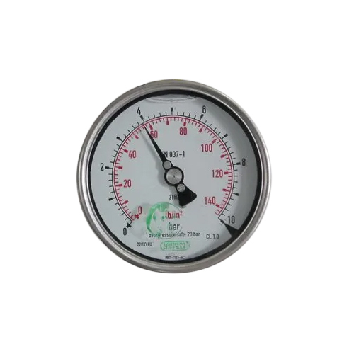 Analog Air Pressure Gauge - Color: Silver