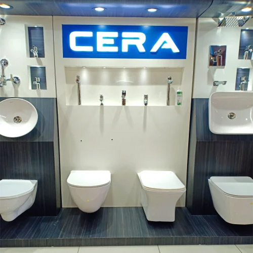 Cera Sanitary Fittings - Color: Silver & White