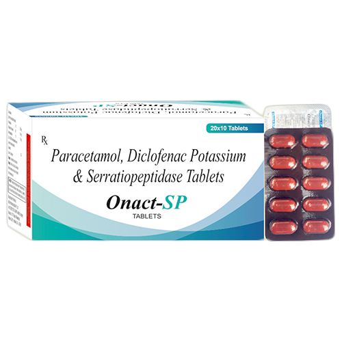 Paracetamol Diclofenac Potassium And Serratiopeptidase Tablets