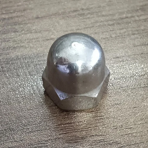 Stainless Steel Dome Nut - Color: Silver