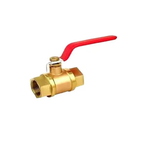 1 Inch Brass Ball Valve - Color: Golden