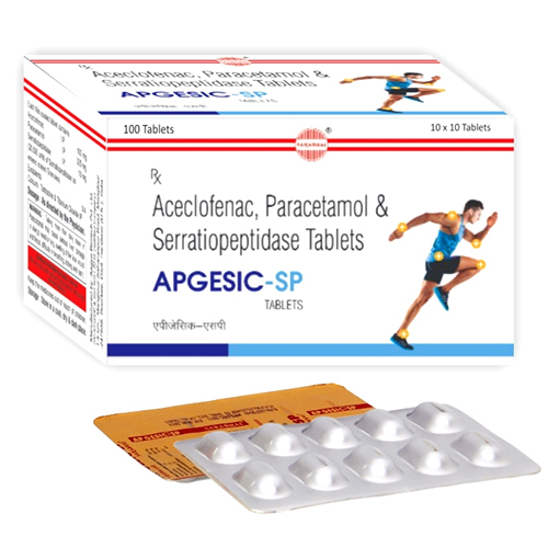 Aceclofenac Paracetamol And Serratiopeptidase Tablets