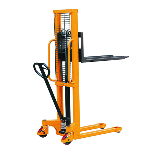 Yellow And Black Hydraulic Hand Stacker