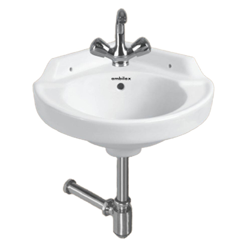 White 16x16 Inch Corner Wash Basin