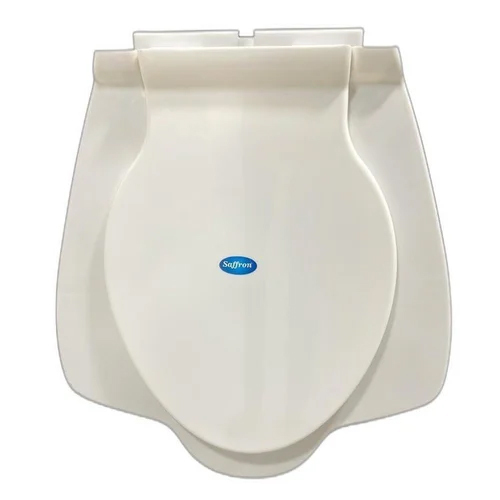 White Plastic Toilet Anglo Seat Cover