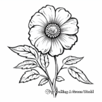 Beautiful Blossoming Flower Plant Coloring Pages 3