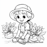 Children's Easy Garden Vegetable Coloring Pages 3