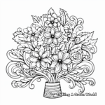 Festive Christmas Tree Coloring Pages 1