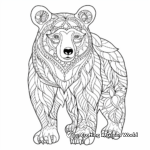 Printable Brown Bear Coloring Sheets 4