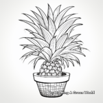 Tropical Pineapple Plant Coloring Pages 2