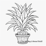 Tropical Pineapple Plant Coloring Pages 3