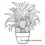 Tropical Pineapple Plant Coloring Pages 4