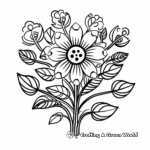 Vibrant Spring Flower Coloring Pages 1