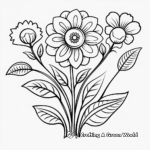 Vibrant Spring Flower Coloring Pages 4