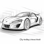 Legendary Audi R8 Coloring Pages 1