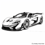 Cool McLaren P1 SuperCar Coloring Pages 2