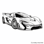 Cool McLaren P1 SuperCar Coloring Pages 4