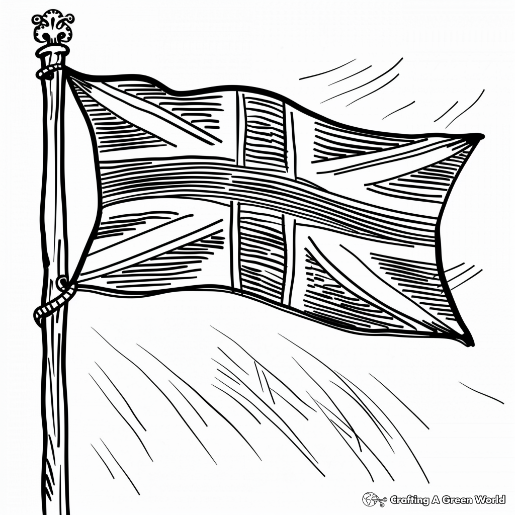 British Flag Coloring Pages - Free & Printable!