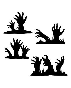 Zombie Silhouette Clip Art