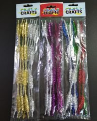 Metallic Wave Chenille Sticks (Pipe Cleaners) – Crazy Crafts