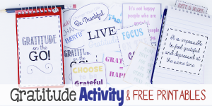 Gratitude On the Go! A Fun Gratitude Activity