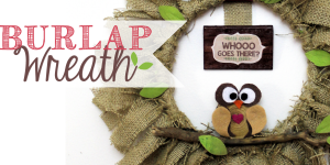 How to Make a Quick Burlap Wreath with an Embroidery Hoop