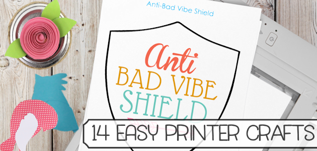 We've got 14 unique and awesome easy crafts and projects you can do with your home printer! Kids and adults alike will love them! Includes free printables.