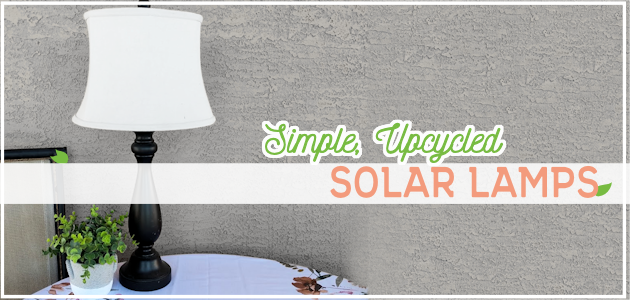 We'll show you how to turn a candlestick or an old lamp into an indoor solar lamp using these simple directions. It’s a great way to be more "green" and also save energy!