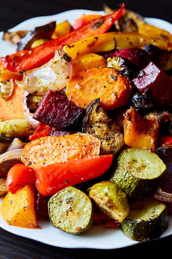 Assorted roasted vegetables